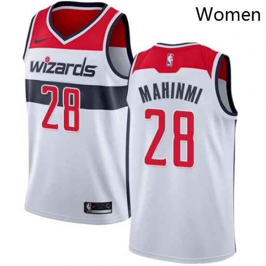 Womens Nike Washington Wizards 28 Ian Mahinmi Authentic White Home NBA Jersey Association Edition